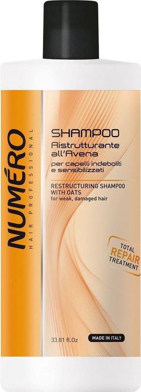 Brelil - Professional Restructuring Shampoo - Shampoo - 1000 ml - Voor Vrouwen