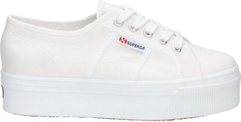 Superga - GS0001L0U - Platte Sneakers - Wit - Rubber - Plateauzool