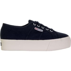 Superga - Linea Up and Down - Sneaker - Blauw - Textiel - Vetersluiting