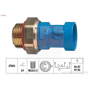 Temperatuurschakelaar, Radiateurventilator Alfa Romeo, Citroen, Fiat, Lancia, Peugeot Eps Facet 1..643