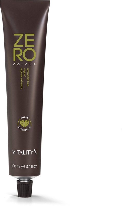 Vitality's - Haarverf Zero Vegan Colour Cream - Donkerbruin - 100% Vegan