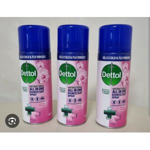 Dettol All In One Disinfectant Spray Orch Blossom Reiniging 3x400 ml