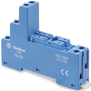 Finder - 40 Relaisvoet - Blauw - 15.8x60.9x78.6mm - Schroefaansluiting