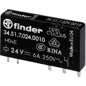 Finder 34.51.7.012.5010 Printrelais 12 V/DC 6 A 1x wisselcontact 1 stuk(s)