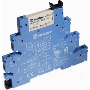Relais - 38 Serie - 24V DC - Zilverlegering - DIN-rails