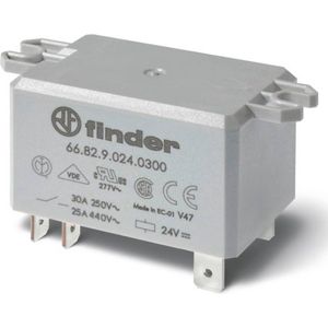 Finder Serie 66 - Rele vermogen Faston 2 open contacten 230V