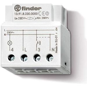 Stroomstootschakelaar Op- en inbouw Finder 13.91.8.230.0000 1x NO 230 V/AC 10 A 2300 VA 1 stuk(s)