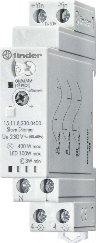 Finder - Dimmer Elektronisch - Grijs - 230VAC - 400W - Type 15.11.8.230.0400