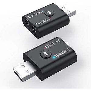 USB Bluetooth5.0-adapter, USB Mini Bluetooth5.0-audiozenderontvanger voor pc/computer/tv/projector, USB-audioadapter