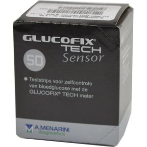 Glucofix - Tech Sensor - Teststrips - Geschikt voor Glucofix Tech Glucosemeter
