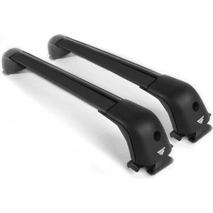 Dakdragers geschikt voor Volvo XC70 2003 t/m 2007 open dakrailing - Aluminium - Hoog laadvermogen 100kg - Wingbar Zwart - Merk Farad
