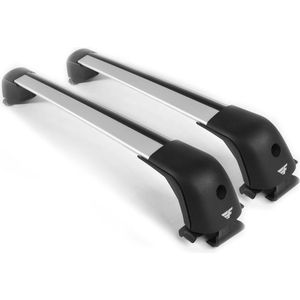 Dakdragers geschikt voor Volkswagen Touran 2003 t/m 2014 open dakrailing - Aluminium - Hoog laadvermogen 100kg - Wingbar Grijs - Merk Farad