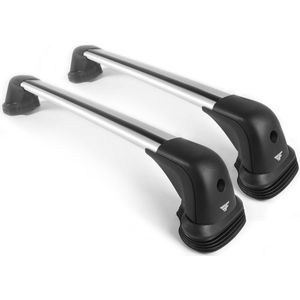 Dakdragers geschikt voor de Citroën C4 Aircross 2012 t/m 2018 met fixpoints - Aluminium - Hoog laadvermogen 100kg - Wingbar Grijs - Merk Farad