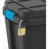 KIS - Scuba Opbergbox - Zwart/Blauw - Kunststof - 80L
