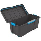 KIS - Scuba Opbergbox - Zwart/Blauw - Kunststof - 80L