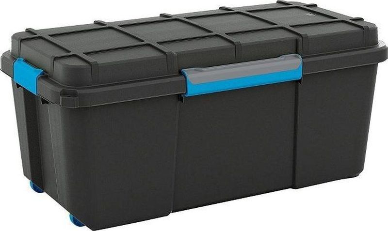 KIS - Scuba Opbergbox - Zwart/Blauw - Kunststof - 80L
