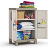 Keter Excellence Opbergkast Laag - 45x65x97cm - Beige/Taupe