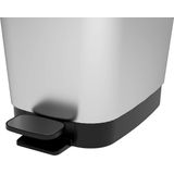 Kis Chic Bin Pedaalemmer - 50 l - Zilver - Maat L
