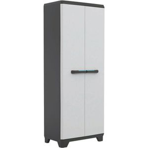 Keter - Linear - Opbergkast - Grijs/Zwart - Kunststof - 3 Verstelbare Planken