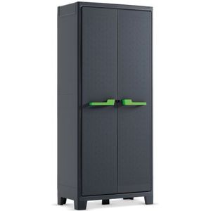 Keter Moby hoge kast - 4 planken - 80x44x182 cm - Antraciet