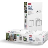 Keter Split Basic Recycling Vuilnisbak voor buiten - 68x39x85 cm - Grijs/Zwart
