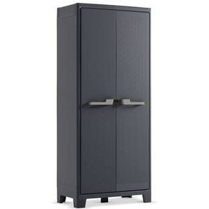 Keter Moby hoge kast - 4 planken - 80x44x182 cm - Antraciet