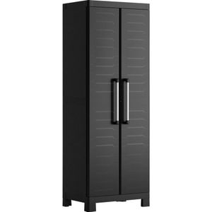 Keter Detroit Hoge Kast - 4 planken - 45x65x182cm – Zwart