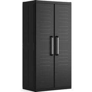 Keter - Detroit XL - Hoge Kast - Zwart - 4 Planken