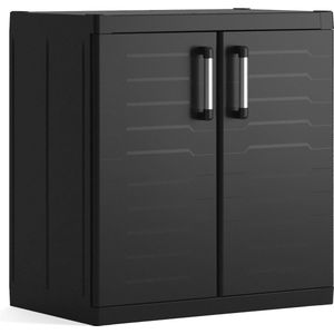 Tidyard Slotkast, omkleedkast, metalen kast, waaierkast, multifunctionele kast, stalen kast, opbergkast, kast, kast, locker lichtgrijs en rood, 90 x 45 x 92,5 cm, staal