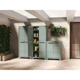 Keter Planet Outdoor kast met 4 verstelbare planken, 80 x 44 x 182 (H) cm; ECOMMERCE PACK