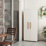 Keter - Groove Kast - Beige - Gemaakt van Gerecycled Plastic - 80x45x180 cm