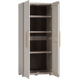 Keter - Groove Kast - Beige - Gemaakt van Gerecycled Plastic - 80x45x180 cm