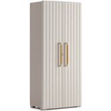 Keter - Groove Kast - Beige - Gemaakt van Gerecycled Plastic - 80x45x180 cm