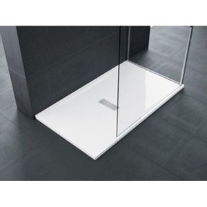 Novellini Ultra flat douchebak acryl rechthoekig 180x80x3.5cm incl. sifon wit mat cu180804-79