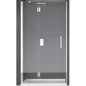 Novellini Louvre G draaideur voor nis 98/101x195cm links mat chroom/helder louvng100ls-1b
