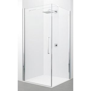 Novellini - Young 2.0 - Douchedeur - Chroom - Veiligheidsglas - Pendeldeur