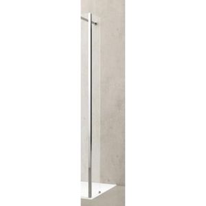 Novellini Kuadra zijpaneel HL 70x200cm voor inloopdouche H chroom profiel met helder glas KUADHL701K