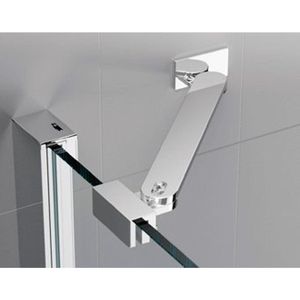 Novellini Louvre muursteun 35cm chroom