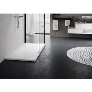 Novellini Olympic Plus douchebak acryl rechthoekig 120x100x12.5cm incl. poten en sifon wit OL120101130