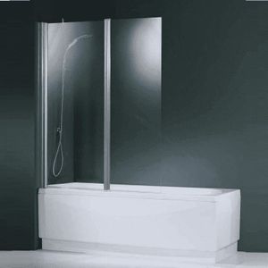 Novellini - Aurora - Badklapwand - Helder Veiligheidsglas - 2 Delig