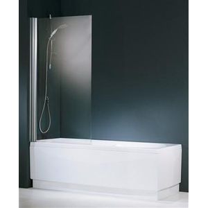 Novellini Aurora 1 badklapwand 1 delig 85x150cm chroom/helder auroran185-1k