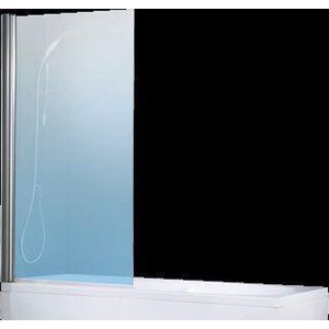 Novellini - Aurora 5 - Badwand - Helder Glas - Profiel Chroom