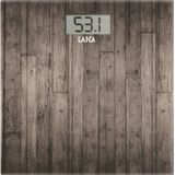 Laica PS1065 - digitale weegschaal - tot 180 kg - houtprint