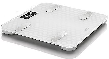 Laica LA283 Elektronische personenweegschaal Bluetooth met berekening van de lichaamssamenstelling, wit