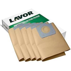 LAVOR Papieren zak voor stofzuiger WT30, CF30, Trenta, GNX, Swimmy, 5 stuks