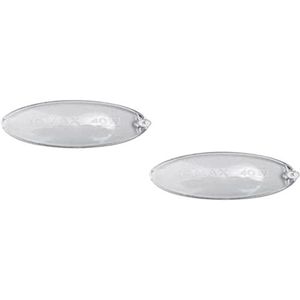 1 paar ovale plafondlampen, lichtverdeler, afzuigkap, 100 x 55 mm, 2 stuks, geen origineel