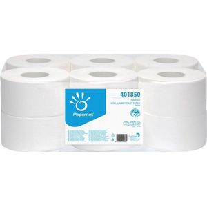 Papernet toiletpapier Special Mini Jumbo, 2-laags, 557 vellen, pak van 12 rollen - 8013924418501