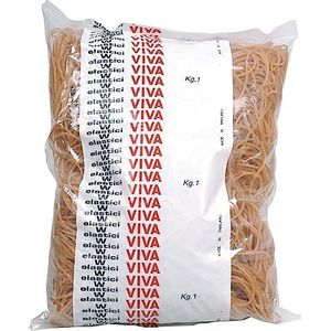 VIVA SRL EN100 Elastieken band, 1250 stuks, geel, 1250 stuks, 1,6 mm, 15,5 cm, 10 cm, 1 kg