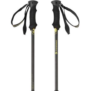 Ferrino Kailash Stick voor volwassenen, uniseks, paar, wandelstok voor kamperen en wandelen, zwart (zwart, eenheidsmaat