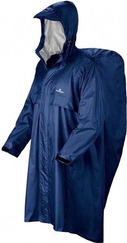 Ferrino Regenponcho Trekker Unisex Blauw S/M